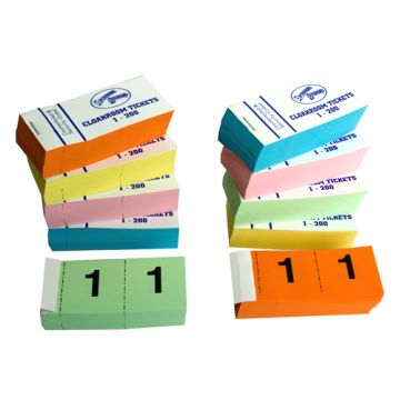Cloakroom / Raffle Tickets 1-200 (Pack 25)