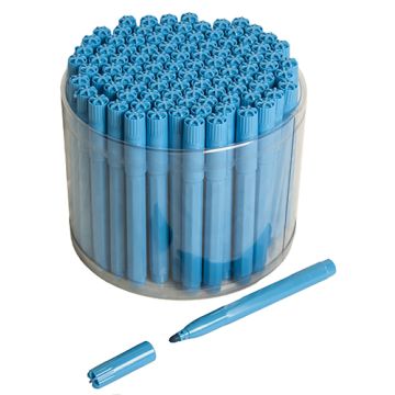 100 Blue Bingo Jumbo Felt Pen Markers