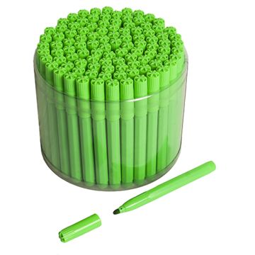 100 Green Bingo Jumbo Felt Pen Markers