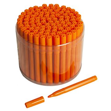 100 Orange Bingo Jumbo Felt Pen Markers