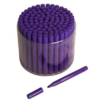 100 Purple Bingo Jumbo Felt Pen Markers