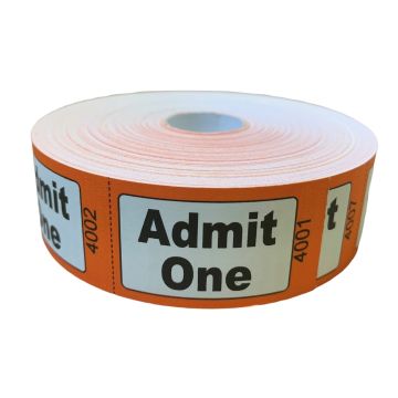 Admit 1 Roll Tickets - Red