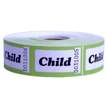 Child Admission Roll Tickets