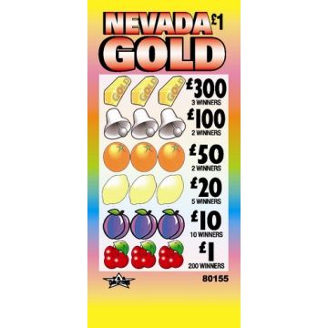 Nevada Gold £1 Pull Tab Lottery Ticket