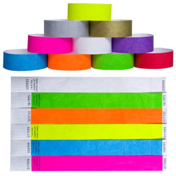 Plain Tyvek Wristbands - Pack of 100