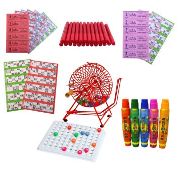 Bingo Starter Kit with Professional Bingo Cage