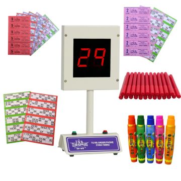 Bingo Starter Kit with Lucky Bingo Electronic Bingo Machine