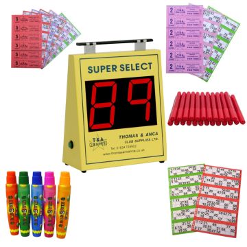Bingo Starter Kit with Thomas Super Select Bingo Machine