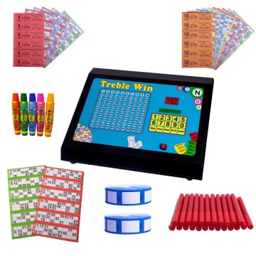 Bingo, Raffle & Tote Starter Kit with Treble Win Machine