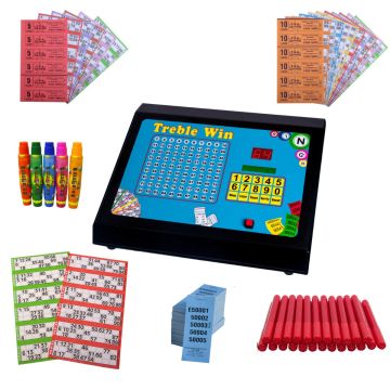 Bingo, Raffle & Tote Starter Kit with Treble Win Machine