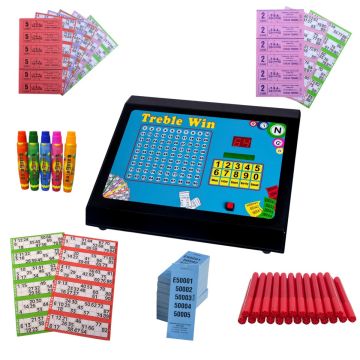 Bingo, Raffle & Tote Starter Kit with Treble Win Machine