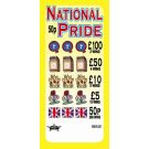 National Pride 50p Pull Tab Lottery Ticket
