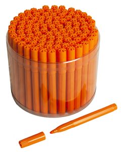 100 Orange Bingo Jumbo Felt Pen Markers