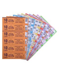 6000 10 Game Bingo Ticket Books 6 or 12 to View