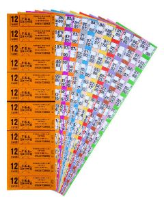 6000 12 Game 12 to View Bingo Ticket Books