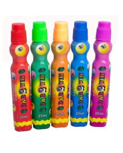 Lot De 5 Tampons Encreurs Bingo Slimline 15ml - 5 Couleurs (Rouge, Vert, Bleu, Orange, Violet)