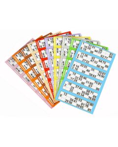 600 Bingo Tickets - 6 on a strip = 100 Sheets