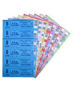12000 8 Game Bingo Ticket Books 6 or 12 to View
