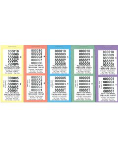 Treasure Chest Tickets Key Draw - Overprinted